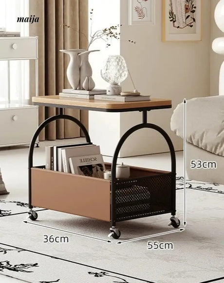 Jodie Cream Bedside Coffee Cart from Kaiyashi