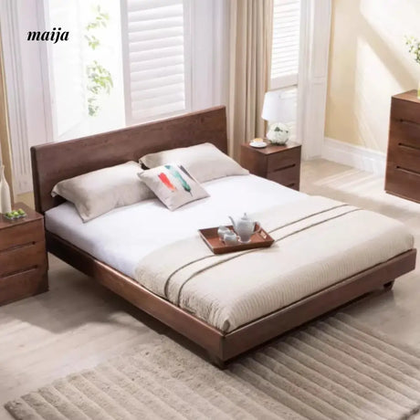 GENJI Flores Solid Wood Floating Bed from GENJI