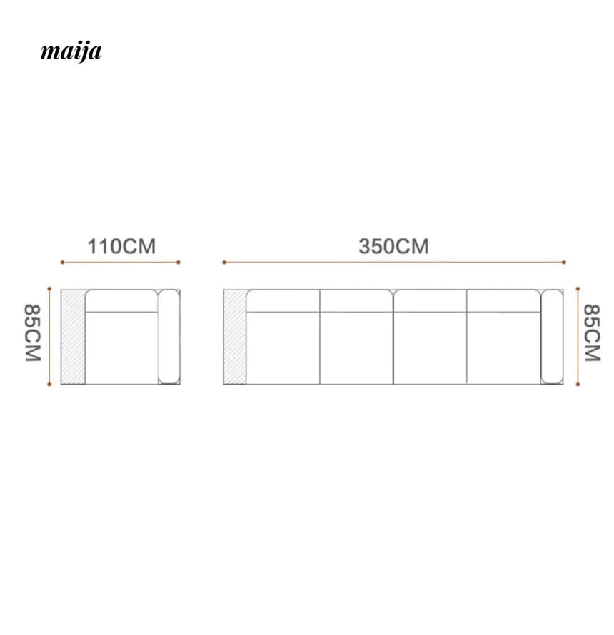 Japanese Style Solid Wood Modular Sofa with Storage from maija