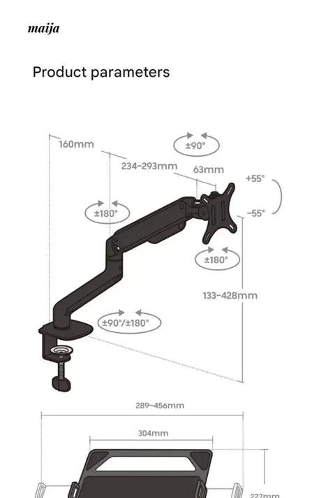 BRATECK T161N Foldable Notebook Heat Sink and Elevator Stand from BRATECK