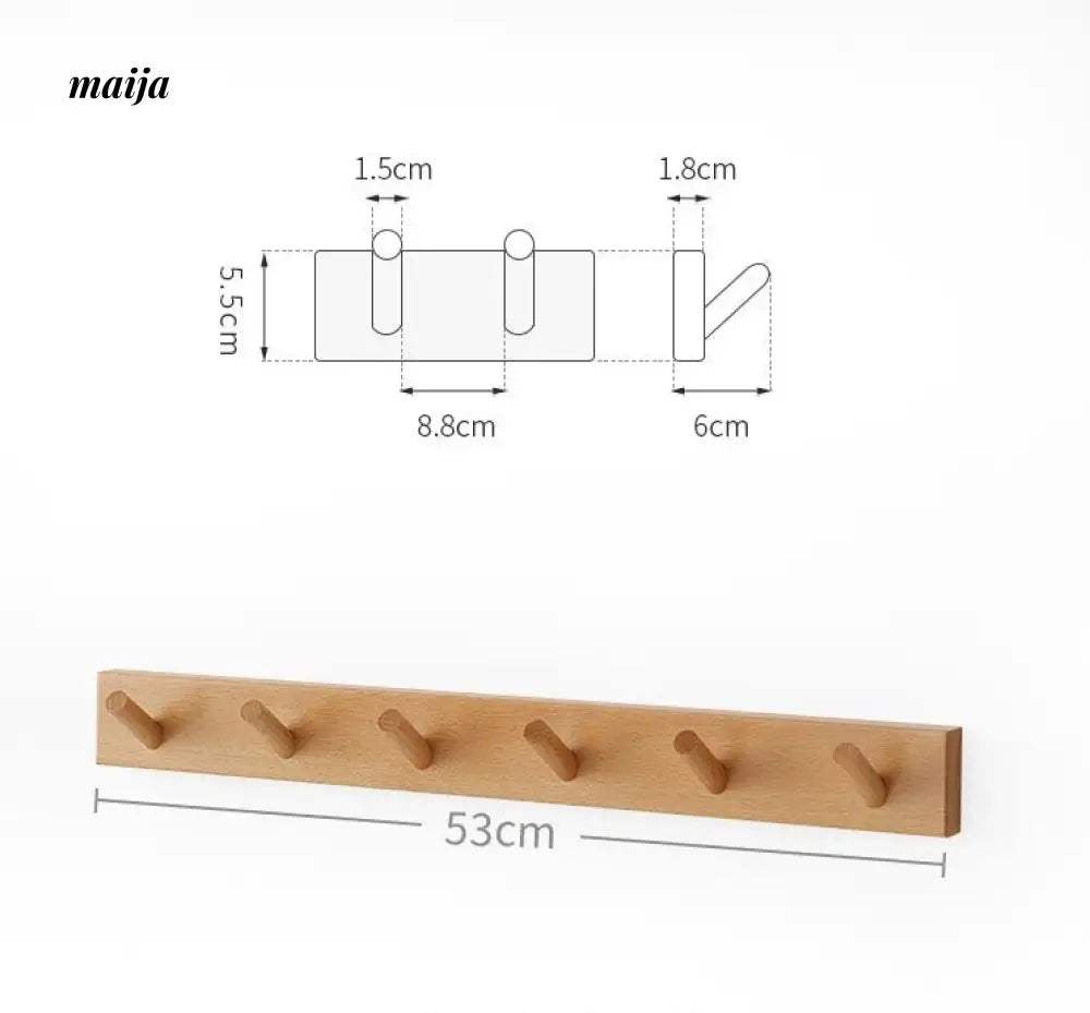 KIMACHI Wooden Load Bearing Coat Hooks from KIMACHI