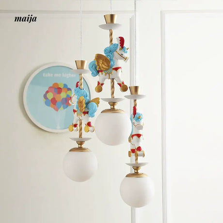QXWD Circus Cartoon Ceiling Lamp Children's Room from QXWD