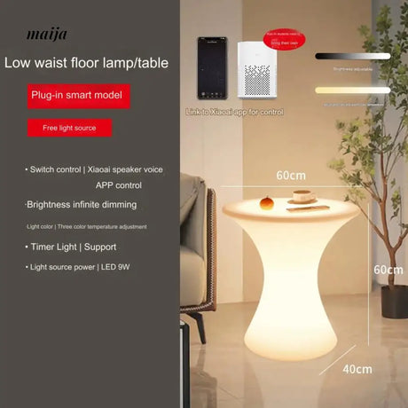 YUNLU Cylinder Side Table Lamp from MODENG