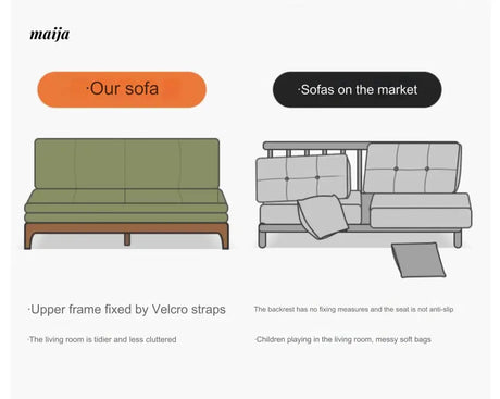 Karol Retractable Solid Wood Sofa Bed from AI