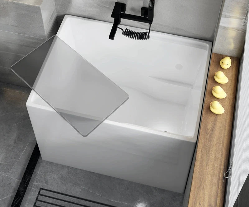 Mini Freestanding Rectangle Acrylic Bathtub from maija