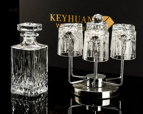 Glacial Whiskey Decanter and Glass Set from KEYHUAN