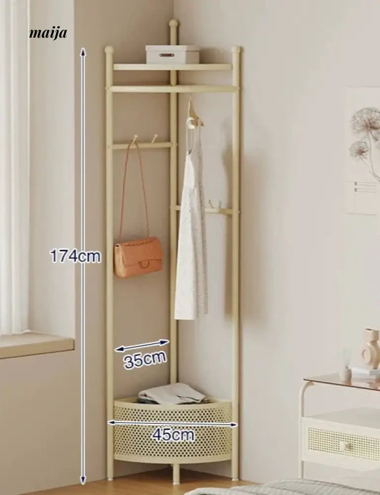 Miriam Coat Hanger with Basket from Kaiyashi