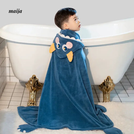 NUANYOU Children's Cartoon Cotton Bathrobe from maija