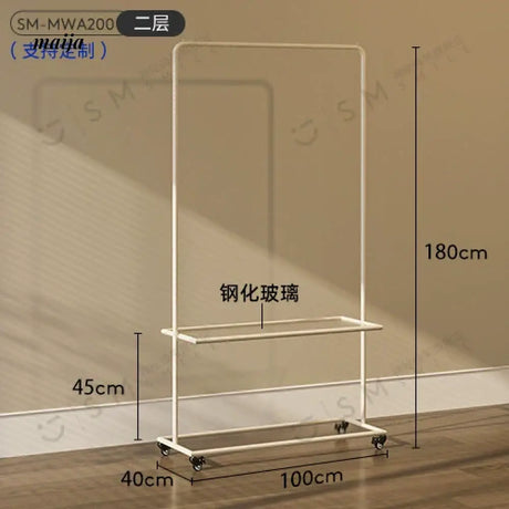 SM Scarlett Cream Style Movable Display Rack from SM