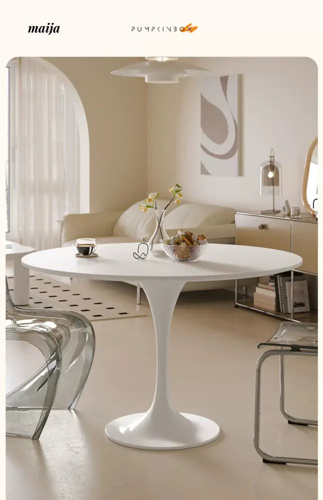 PUMPKIN BOX Round Tulip Dining Table from PUMPKIN BOX