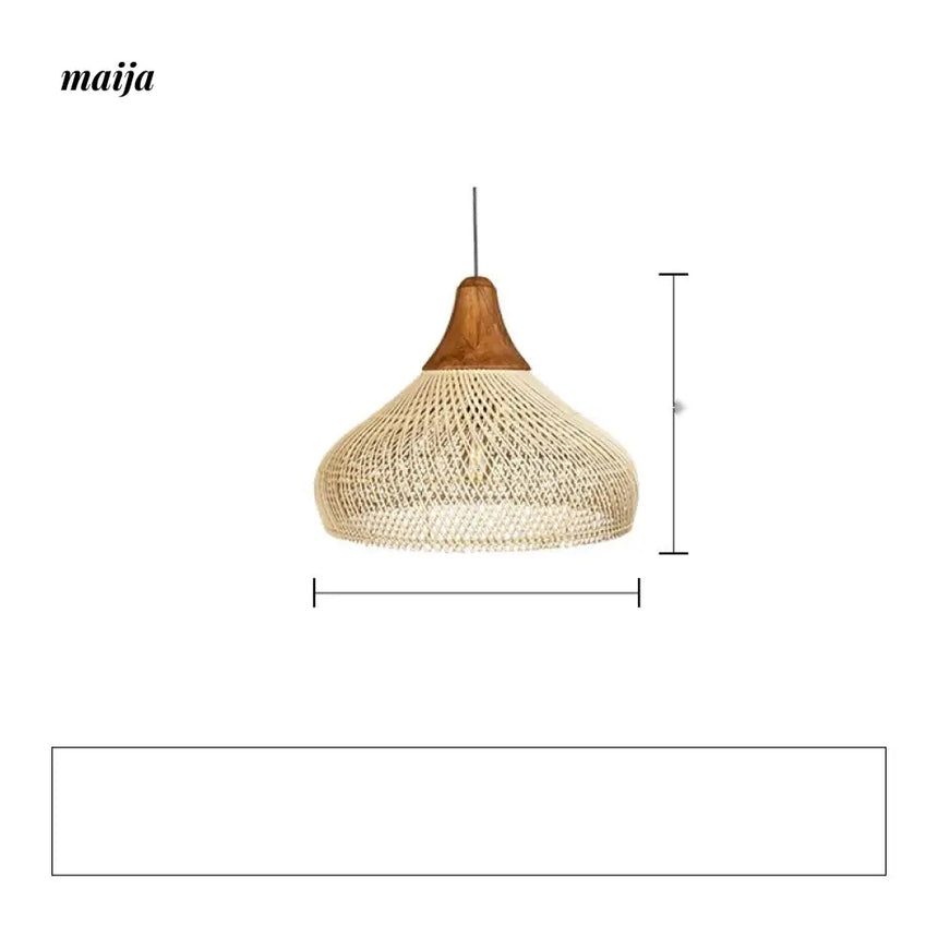 ZHONGSHAN Zen Rattan Chandelier for Restaurant from ZHONGSHAN