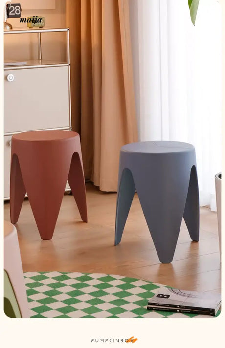 PUMPKIN BOX Stackable Nordic Minimalist Shoe Stool from PUMPKIN BOX