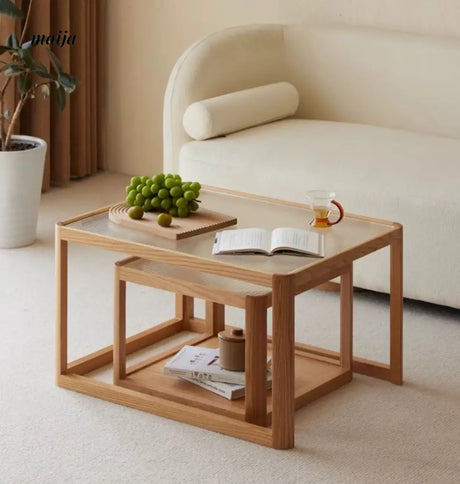 Aurora Oak Nested Coffee Table from maija
