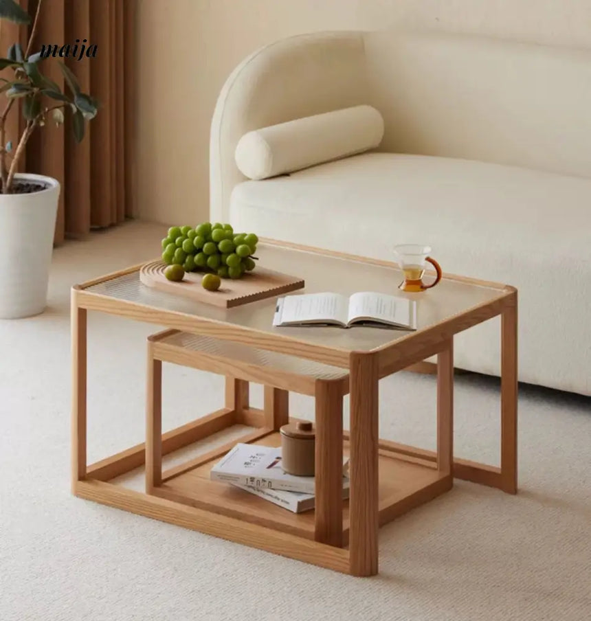 Aurora Oak Nested Coffee Table from maija