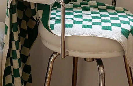 NUANYOU Chessboard Grid Cotton Bath Towel from maija