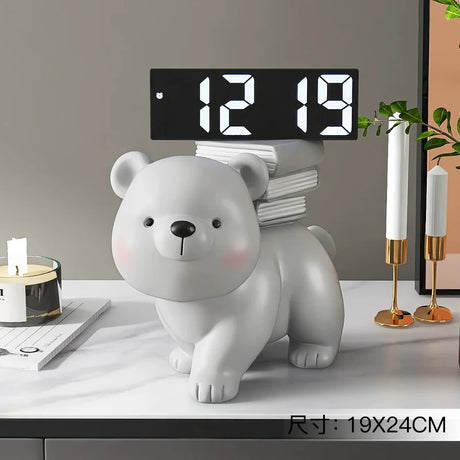 YUNCAN Bella Cream Bear Clock from YUNCAN