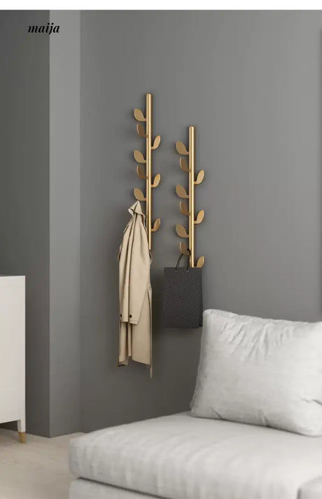 JINRAN Creative Iron Leaf Wall-Mounted Hanger from JINRAN