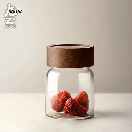 JOTO Eleven Color Glass Storage Tank Solid Wood Lid from MOSE