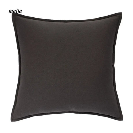 MISTYWOOD White Cotton Pillowcase with Green Accents from MISTYWOOD