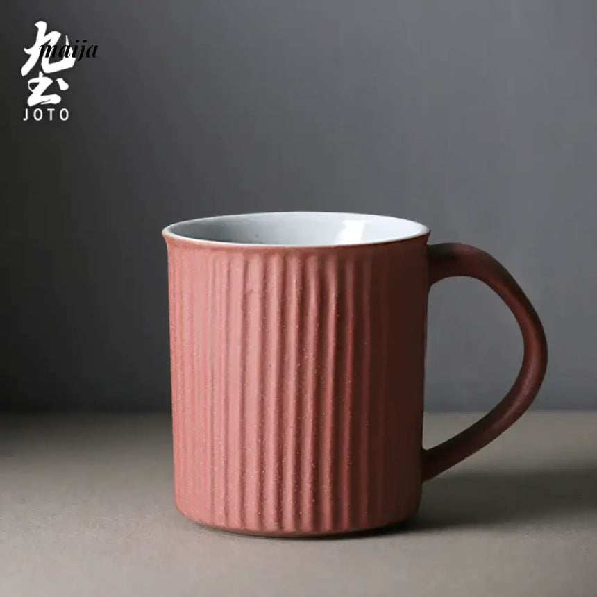JOTO Eleven Color Japanese Rough Pottery Couple Coffee Cup from MOSE
