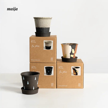 CIIREALS Eggplant Ceramic Planter from maija