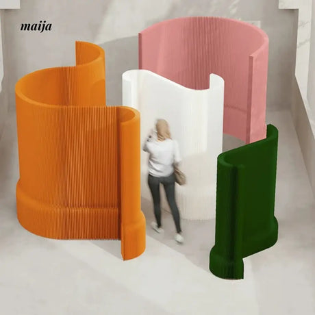 SHIBA Paper Flexible Partition Wall with Ledge from maija