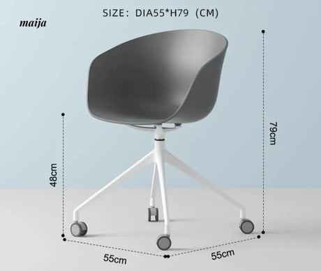 LOWERLEFT Rotating Computer Chair from Lower Left