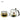 JOTO Hammered Glass Tea Cup with Lid for Thick Tea from MOSE