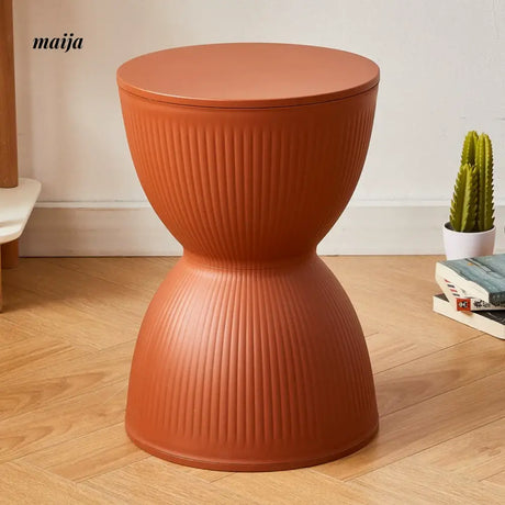 Pastel Hourglass Plastic Stool from Yishengtao