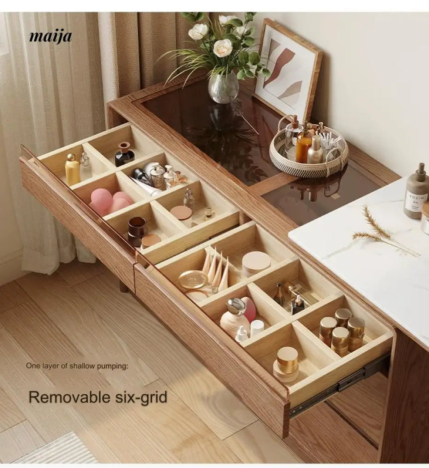 Dante Solid Wood Extendable Dressing Table from AI