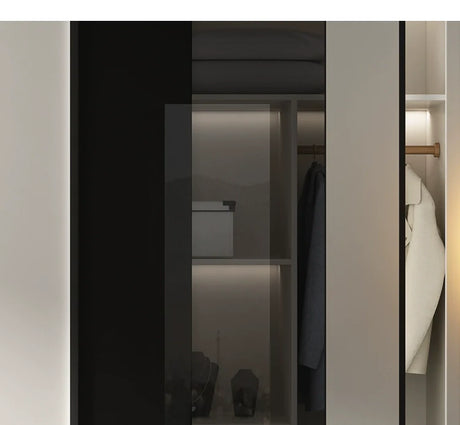 AIWO Lucien Light Luxury Glass Sliding Door Wardrobe from AIWO