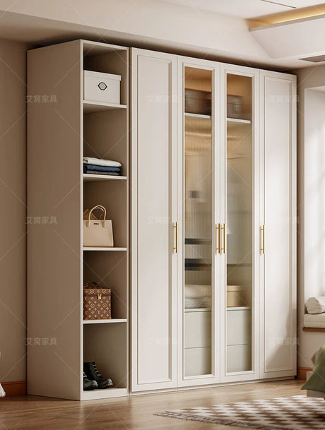 AIWO Marcel Light Luxury Glass Door Wardrobe with Modern Aesthetic from AIWO