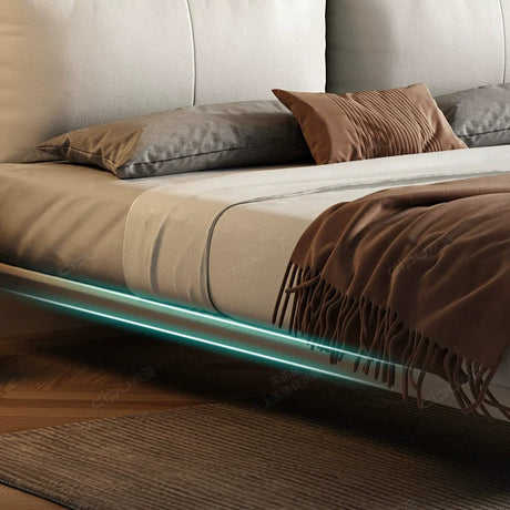 DIPU Diego Minimal Suspended Leather Bed from DIPU
