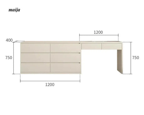 MEIHOUSE Universal Dressing Table Advanced Bedroom Storage System from MEIHOUSE