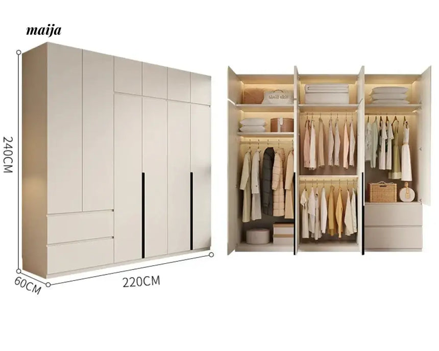 MEIHOUSE Light Luxury Bedroom Large Wardrobe Storage from MEIHOUSE