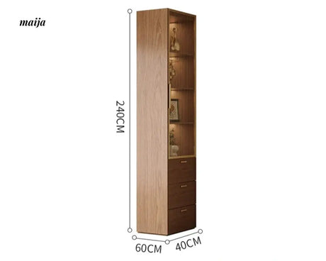 MEIHOUSE Antique Style Walnut Bedroom Large Wardrobe Cabinet from MEIHOUSE