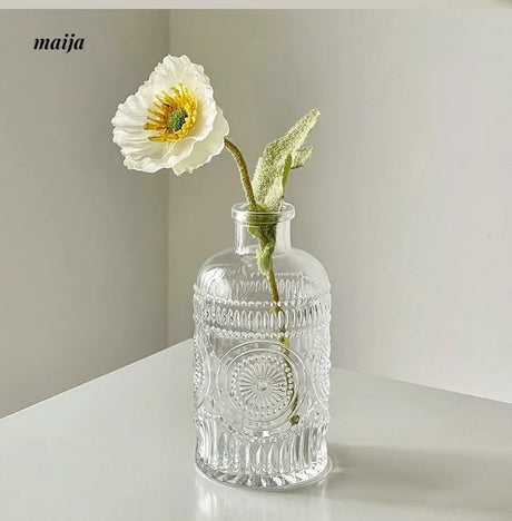 BANKE Retro Glossy Flower-Shaped Small Vase from BANKE