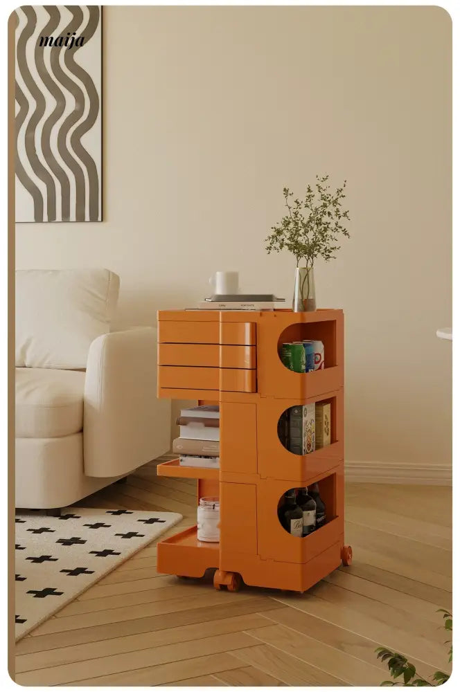 LOWERLEFT Bobby Rotating Storage Cart from Lower Left