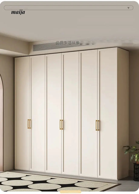 MEIHOUSE French Cream Bedroom Wardrobe Easy Assembly Storage Cabinet from MEIHOUSE
