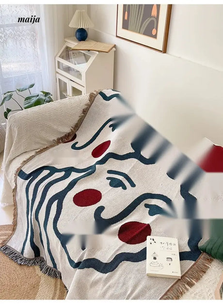 MAN YUE HOME INS Art Blanket for Sofa or Living Room Use from MAN YUE HOME