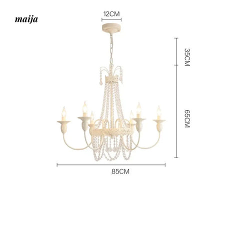 NANCY French Cream Style Crystal Chandelier from NANCY