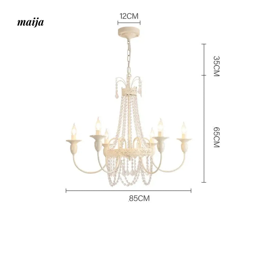 NANCY French Cream Style Crystal Chandelier from NANCY