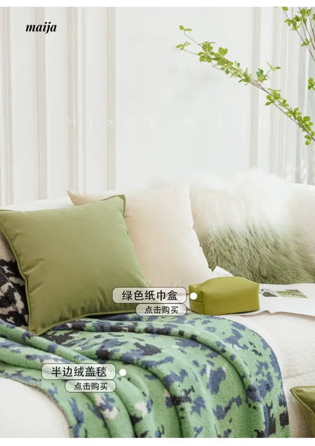MISTYWOOD Green Modern Minimalist Pillow from MISTYWOOD