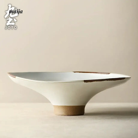 JOTO Japanese Rough Pottery Fruit Plate Sushi Tableware from JOTO