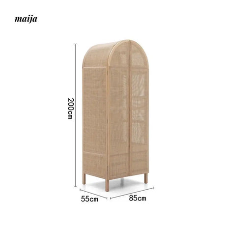 RATTAN CRAFTSMAN Double Door Rattan Wardrobe from RATTAN CRAFTSMAN