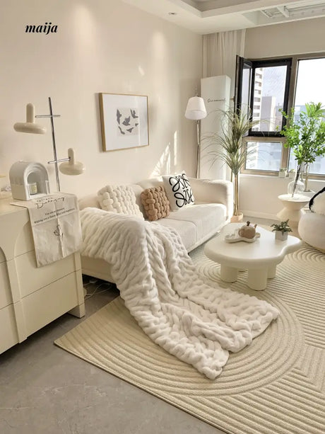 MISTYWOOD Black and White Grid Pattern Pillow from MISTYWOOD