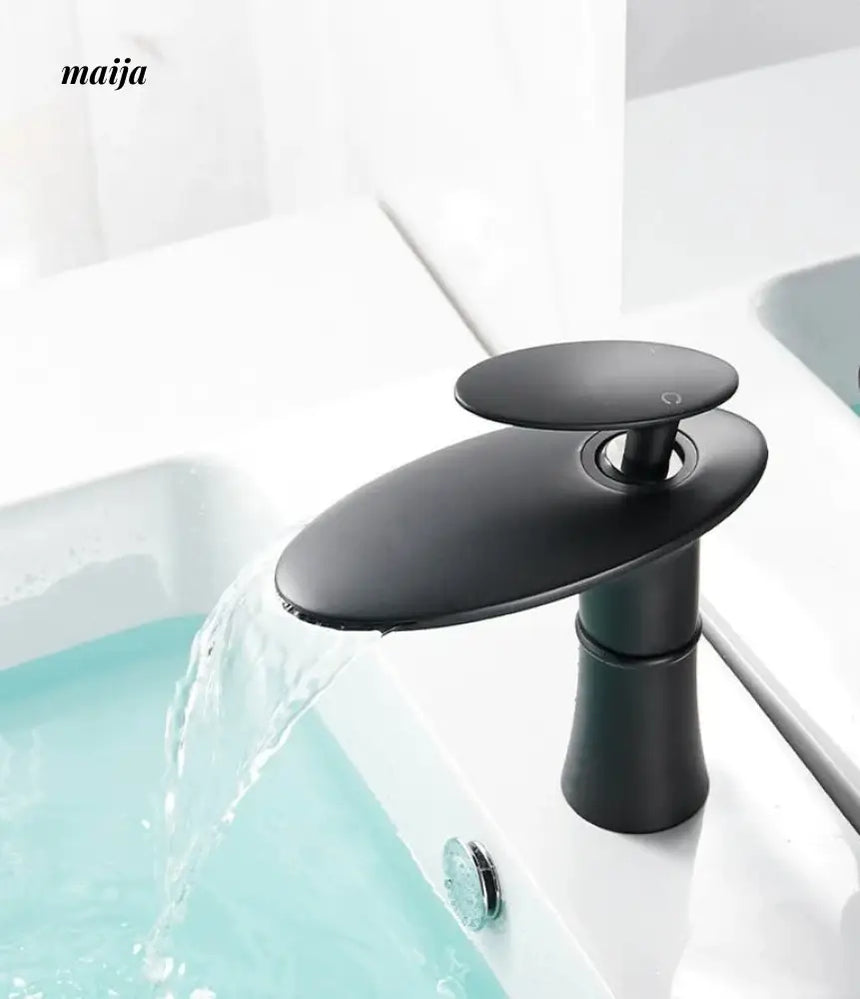 Flying Saucer Copper Waterfall Basin Faucet from Kaiyashi