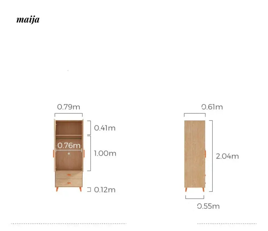 LINSYKIDS Gwen Wooden Wardrobe from LINSY KIDS