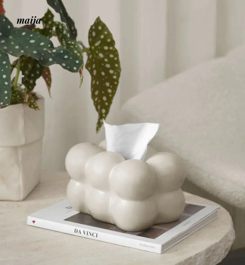 Marshmallow Ceramic Tissue Box from maija