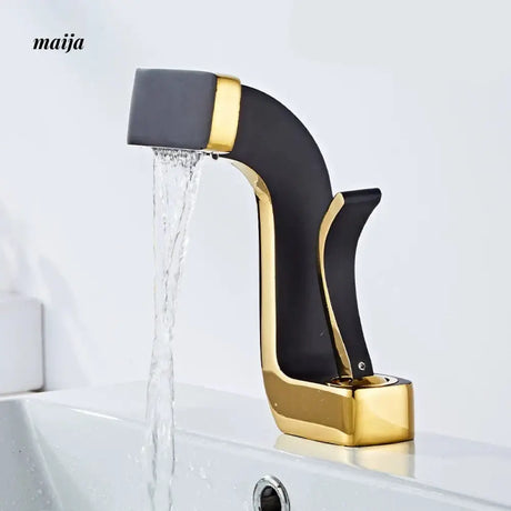 Noble Waterfall Copper Washbasin Faucet from Kaiyashi